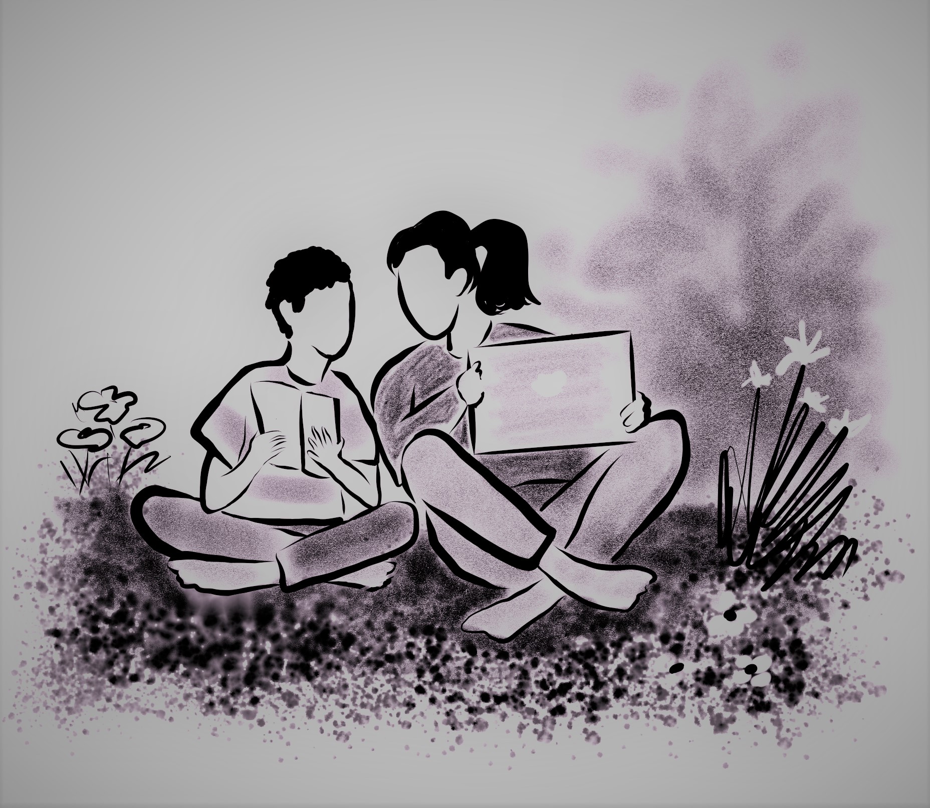 homeschool a dyslexic child outdoors